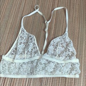 Lace bra light yellow